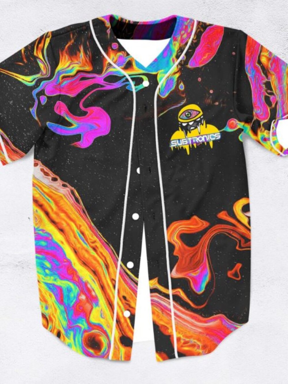 Subtronics Cyclops Cove Liquid Acid Psychedelic Baseball Jersey
